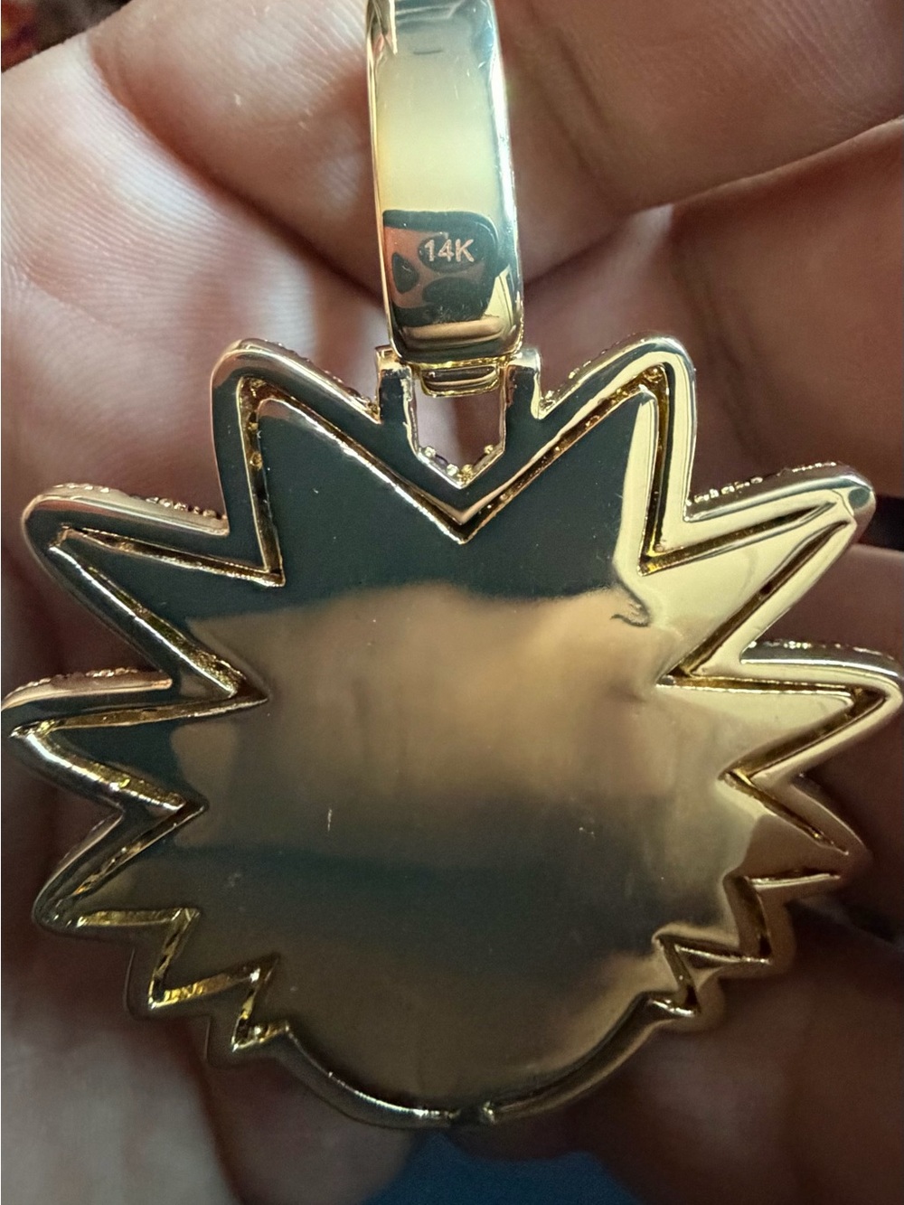 14K Gold Plated Ricky Martin Pendant + FREE 24” Rope Chain - Picture 4 of 4